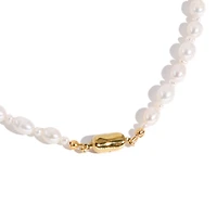 Bean Necklace - Madelyn Pearl 16" For Women