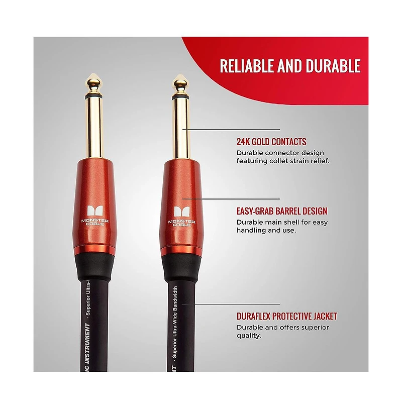 12 Ft. Prolink Acoustic Male to Male Instrument Cable