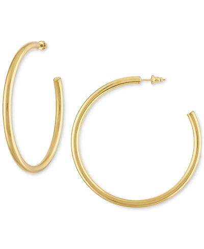 Large Anti-Tarnish Open Hoop Earrings