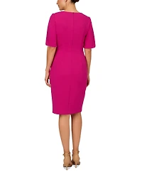 Adrianna Papell Pearl-Trim Cocktail Dress