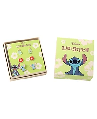 Disney Lilo and Stitch Experiment 626 Silver Plated Stud Earring Set - 3 Pairs