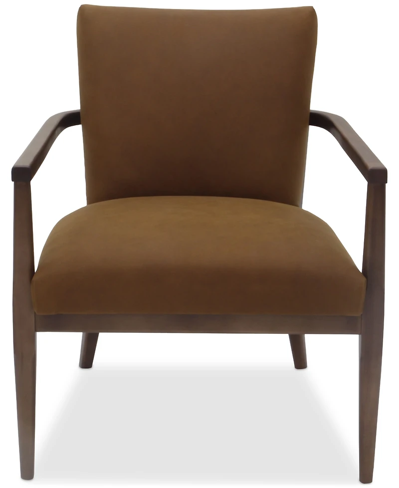 Henwick 28" Leather Accent Chair, Created for Macy's