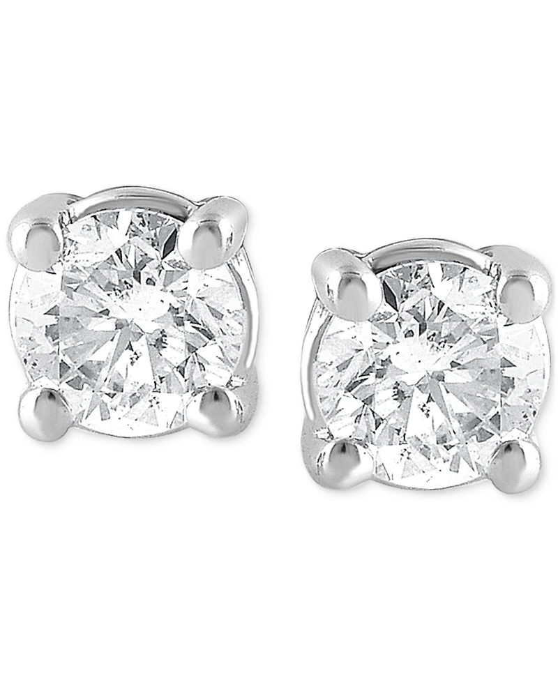 Forever Grown Diamonds Lab Grown Diamond Stud Earrings (1/3 ct. t.w.) in Sterling Silver