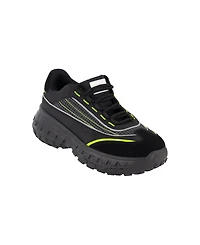 Dkny Men's Mixed Media Low Top Lightweight Sole Trekking Sneakers
