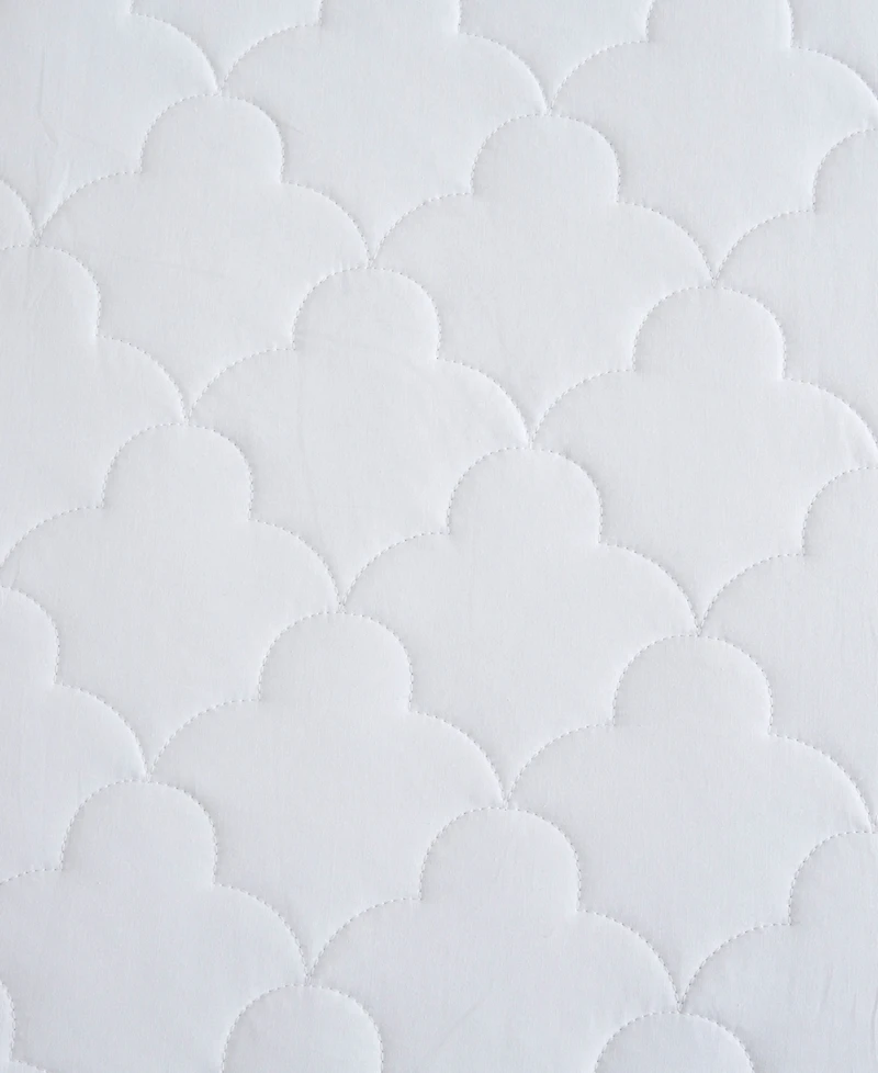 Madison Park All Natural Cotton Percale Quilted Mattress Pad