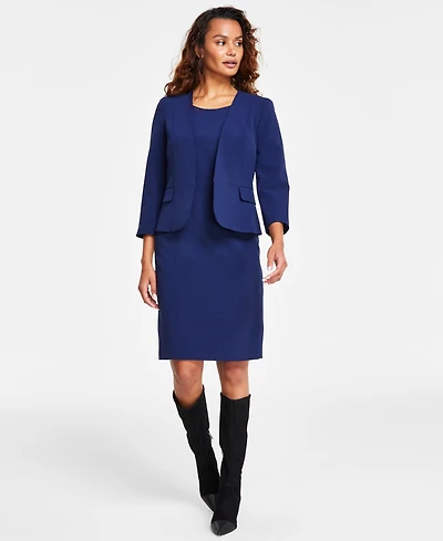 Le Suit Collarless Dress Set