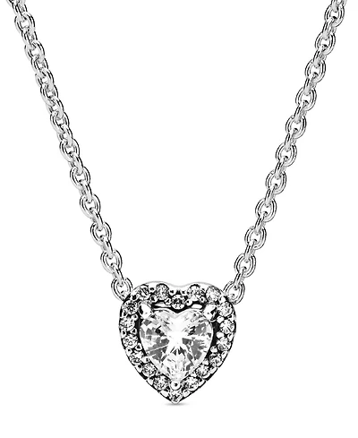 Pandora Timeless Sparkling Cubic Zirconia Heart Collier Necklace