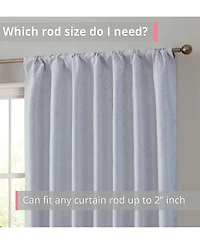 Hlc.me Franklin Moroccan 100% Complete Blackout Thermal Insulated Energy Savings Heat/Cold Blocking Back Tab Rod Pocket Curtain Drapery for Bedroom