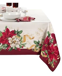 Elrene Poinsettia Garlands Table Linens Collection