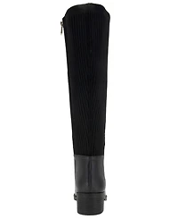 Kenneth Cole New York Women's Levon Wide Shaft Tall Knee High Boots - Extended Widths