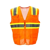 RefrigiWear Men's Hi Vis Orange Safety Work Vest