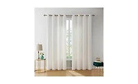 Hlc.me Sawyer Premium Luxurious Lush Velvet Soft Light Filtering Grommet Window Curtains