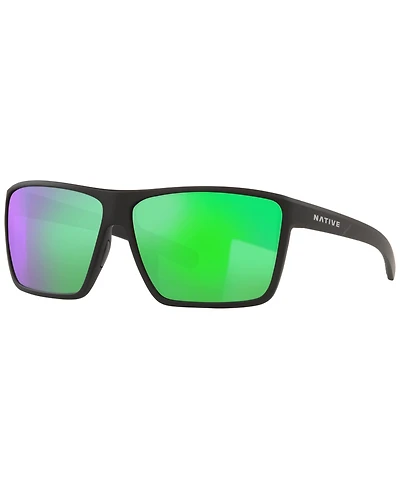 Native Men's Wells Xl Polarized Sunglasses, Mirror XD9023