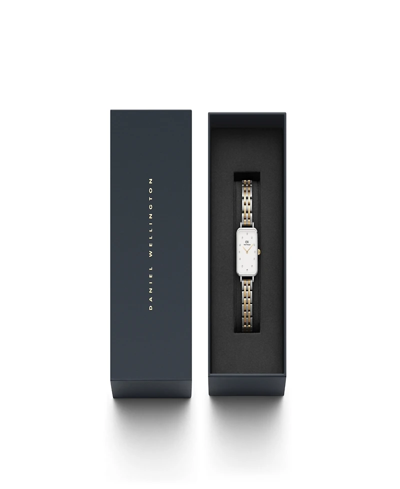 Daniel Wellington Women's Quadro Lumine 5-Link Two-Tone Stainless Steel Watch 20 x 26mm