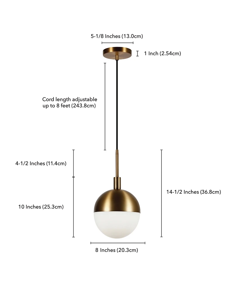 Orb Small Globe Pendant