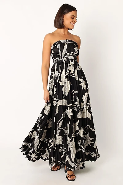 Petal and Pup Womens Angelique Strapless Maxi Dress