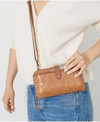 Iris Leather Smartphone Convertible Crossbody Wallet