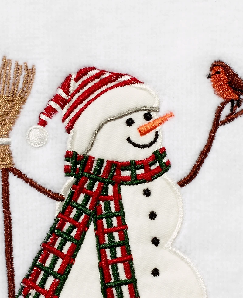 Avanti Snowman Park Cotton Hand Towel, 16" x 28"