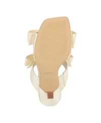 Nine West Women's Yoloh Bridal Square Toe Dress Sandals