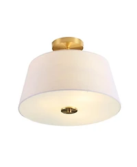 Jonathan Y Isabella Modern Midcentury Iron Led Semi Flush Mount