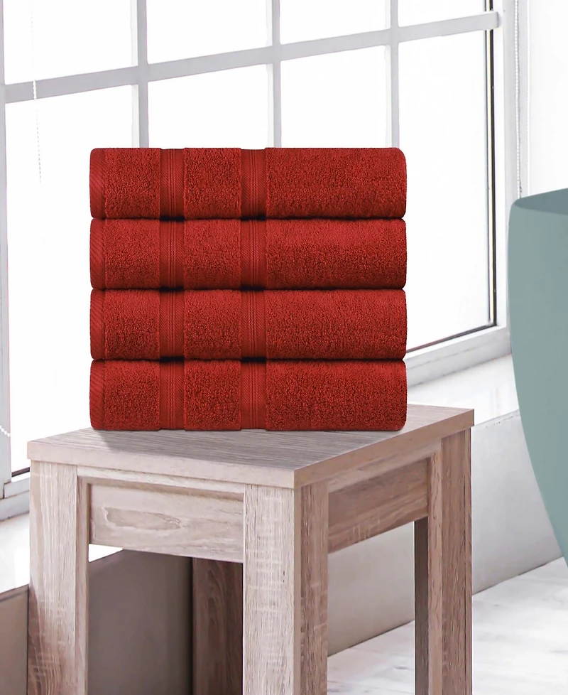 Superior Smart Dry Zero Twist Cotton 4-Piece Bath Towel Set