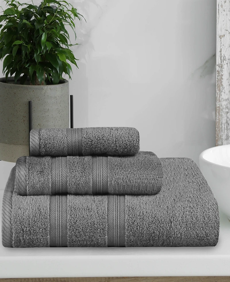 Superior Smart Dry Zero Twist Cotton -Piece Assorted Towel Set