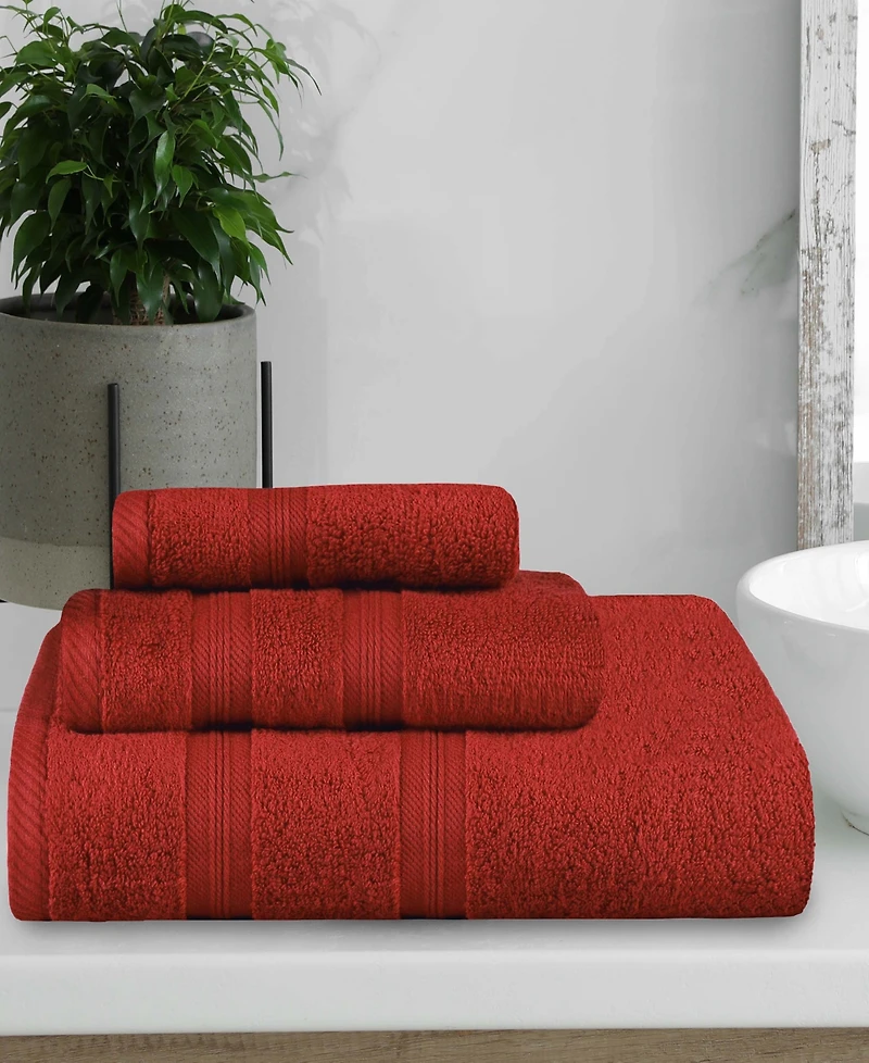 Superior Smart Dry Zero Twist Cotton -Piece Assorted Towel Set
