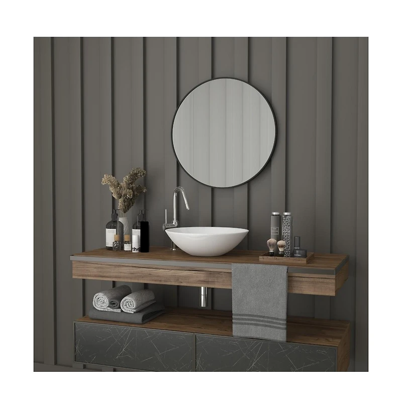 Merrick Lane Monaco Accent Mirror For Bathroom, Vanity, Entryway, Dining Room