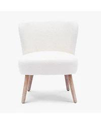 25.5" Wide Upholstered Boucle Accent Chair