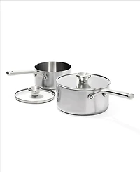 Oxo Mira Tri-Ply Stainless Steel 4 Piece Saucepan Set