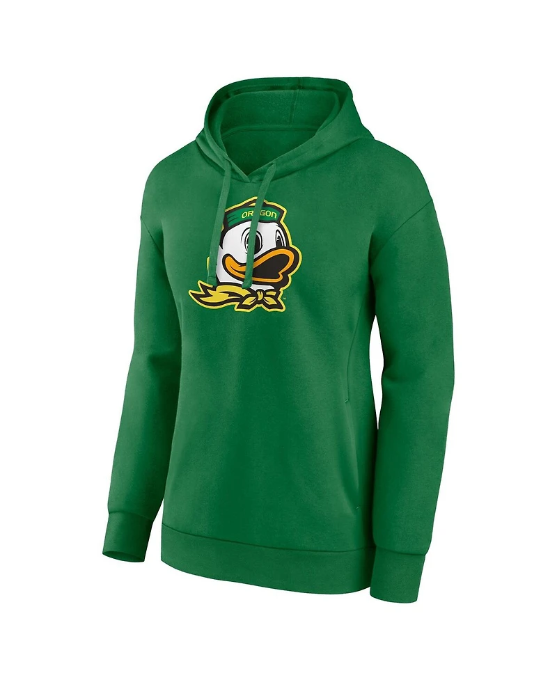 Women's Fanatics Green Oregon Ducks Evergreen Pullover Hoodie