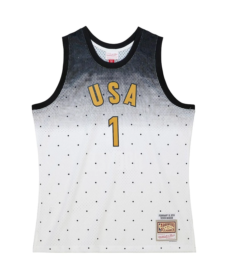 Men's Mitchell & Ness Devin Booker White 2016 Nba Rising Stars Challenge Hardwood Classics Swingman Jersey