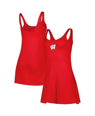Women's ZooZatz Red Wisconsin Badgers Logo Scoop Neck Dress