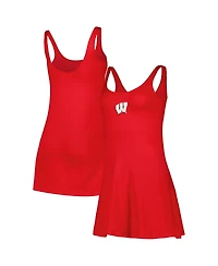 Women's ZooZatz Red Wisconsin Badgers Logo Scoop Neck Dress