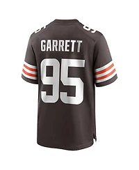 Men's Nike Myles Garrett Brown Cleveland Browns Game Jersey