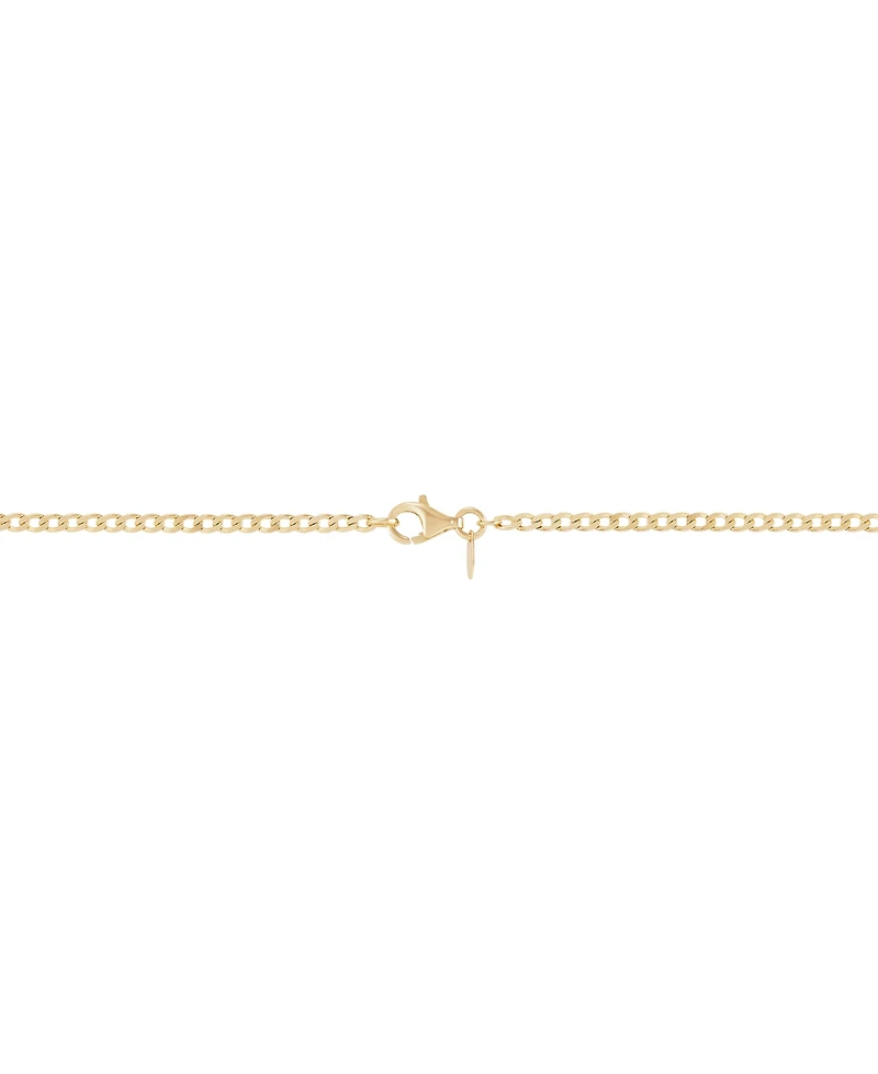 Diamond Mini Cluster Station 18" Collar Necklace (1/5 ct. t.w.) in 14k Gold-Plated Sterling Silver