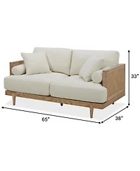 Closeout! Kellsie 65" Fabric Loveseat, Created for Macy's