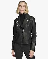 Andrew Marc Black Label Women's Carnegie Moto Leather Jacket