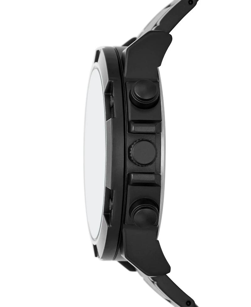 Folio Men's Quartz Three Hand Black Alloy Watch 50mm, Gift Set
