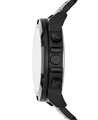 Folio Men's Quartz Three Hand Black Alloy Watch 50mm, Gift Set