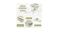 Baby Diaper Changing Table with Water Basin Wheel