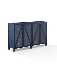 Crosley Furniture Cassai Piece Medium-Density Fiberboard (Mdf) Media Sideboard Cabinet Set