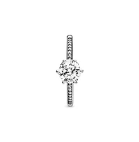 Pandora Cubic Zirconia Moments Clear Sparkling Crown Solitaire Ring