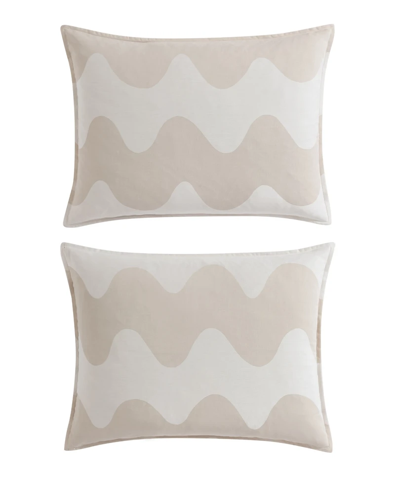 Closeout! Marimekko Lokki Cotton 3 Piece Duvet Cover Set, King