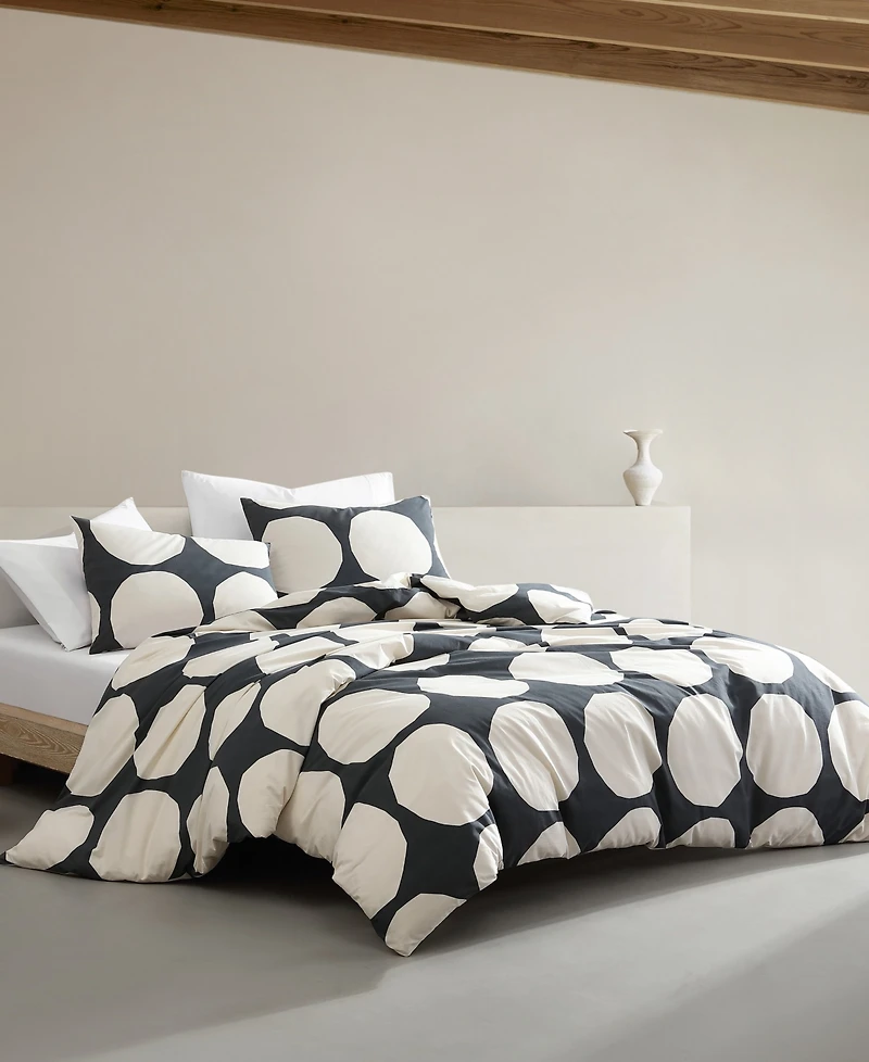 Marimekko Kivet Cotton 3 Piece Duvet Cover Set, King