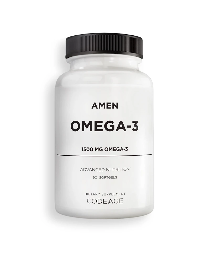 Amen Omega-3 Supplement - 1500mg High-Potency Daily Omega 3 - Epa and Dha Fatty Acids Fish Oil - 45-Day Supply - Omega 3 Fatty Acid Supplements