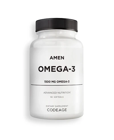 Amen Omega-3 Supplement - 1500mg High-Potency Daily Omega 3 - Epa and Dha Fatty Acids Fish Oil - 45-Day Supply - Omega 3 Fatty Acid Supplements