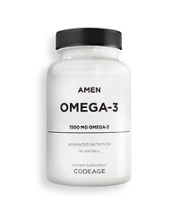 Amen Omega-3 Supplement - 1500mg High-Potency Daily Omega 3 - Epa and Dha Fatty Acids Fish Oil - 45-Day Supply - Omega 3 Fatty Acid Supplements