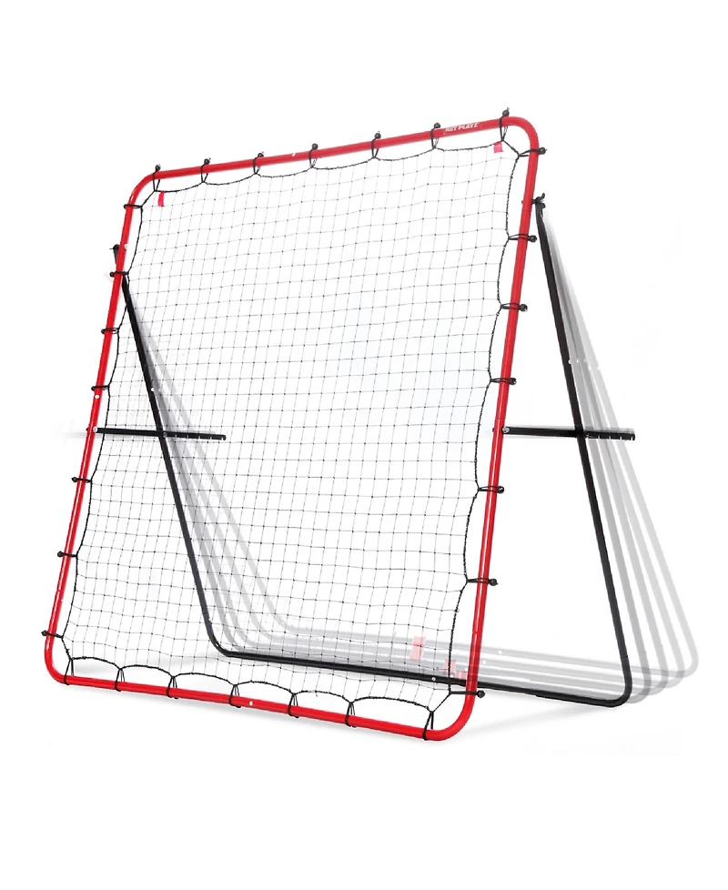 Net Playz Soccer Rebounder, Soccer Gifts, Kids Teens Football Games, Kick back Practice Net for Skill Training, 5' x 5'