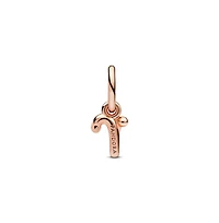 Pandora 14k Rose Gold-Plated Script Alphabet Dangle Charm - Gold